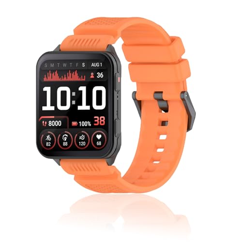 Correa de silicona naranja para Garmin Venu X1