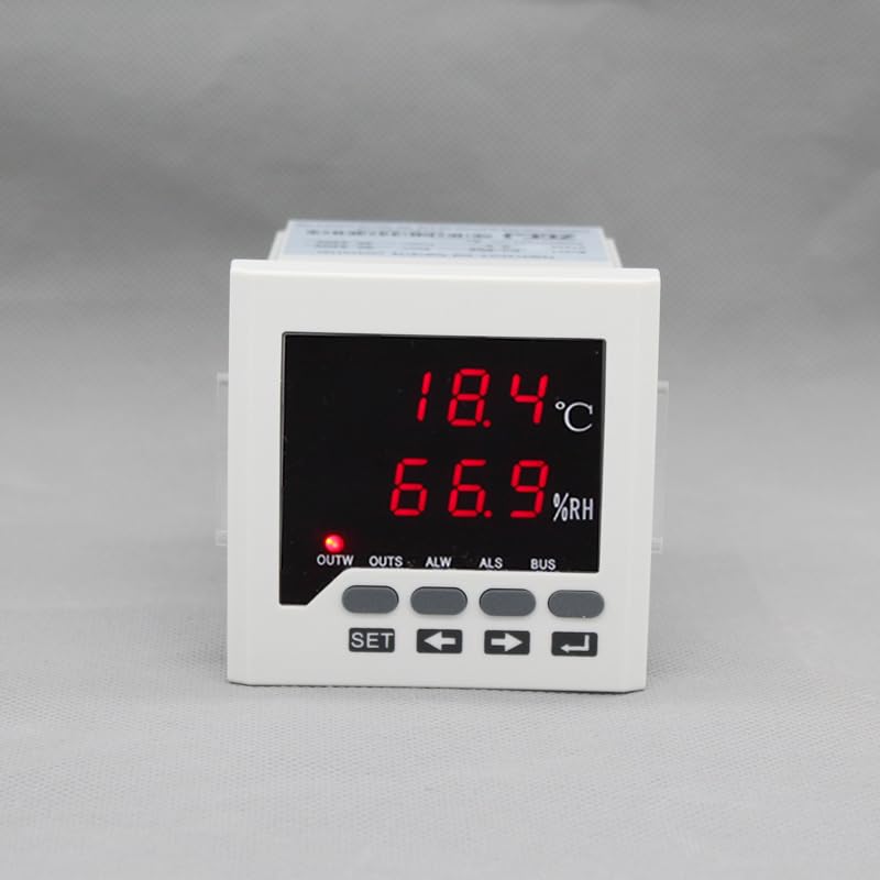 NURII Controlador Digital de Temperatura y Humedad, con Salida de Alarma, 4 Salidas de relé, con Sensor de Alta Temperatura, termostato e higrómetro
