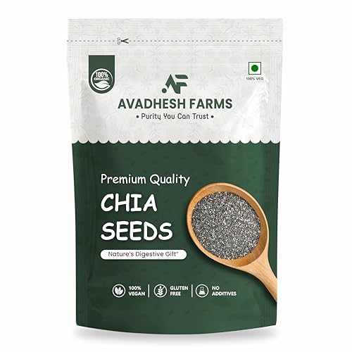 Image of Avadhesh Farms Raw Chia Seeds for weight loss with Omega 3, Fiber, Calcium Rich Chia Seeds Chia Seeds 1kg