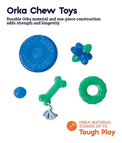 Image of Petstages Orka Bone Green Treat-Dispensing Dog Chew Toy