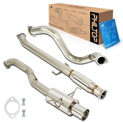 PHILTOP Cat-Back System, Stainless Steel Cat Back Exhaust System Fit for 2007-2012 Nissan Sentra SE-R Spec V/SE-R L4 2.5L by PHILTOP - Used condition - US$67.17