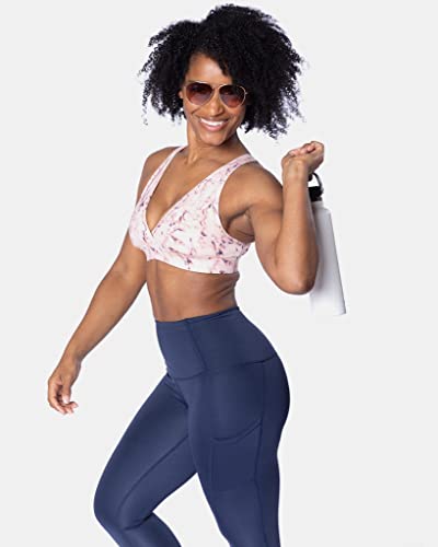 Image of Handful The FaV Bra, Medium Support Sports Bra, Pockets, Removable Pads, Deep Plunge Neck Line