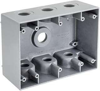 TOPAZ Triple Gang Weatherproof Boxes 7 Hole