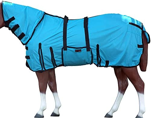 HILASON Horse Fly Sheet UV Protect Breathable Mesh Bug Mosquito S...