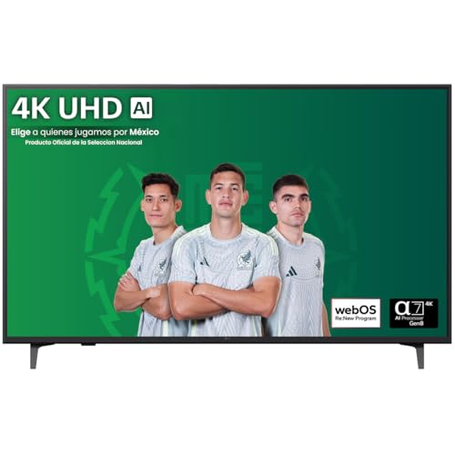 Catálogo de pantalla lg 49 4k smart tv que puedes comprar esta semana. 50 LG Televisión Pantalla 50 Pulgadas, Sistema operativo webOS, Smart TV AI 4K UHD, Color Negro, Modelo 50UA7500PSA
