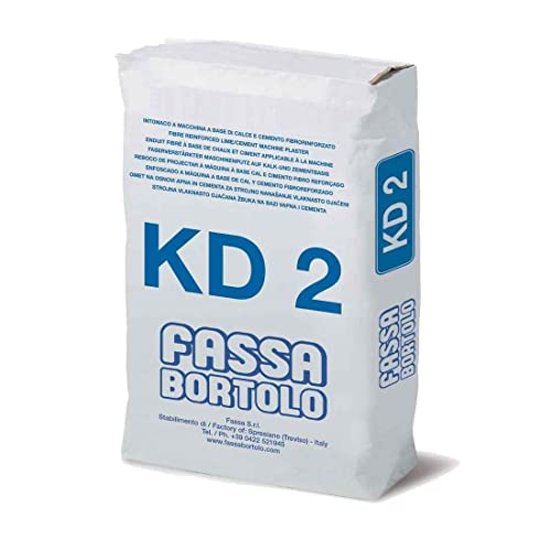 Intonaco di fondo fibrorinforzato per interni ed esterni 25Kg KD2 Fassa
