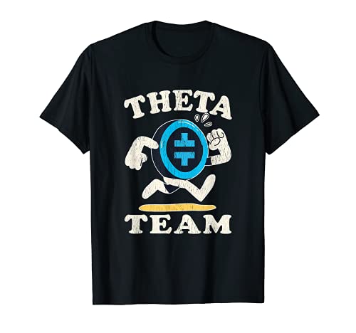 Divertente Theta Hodl Criptovaluta Theta Team Logo Crypto Maglietta