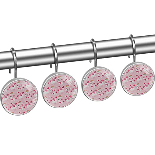 Crochets pour rideau de douche en métal robuste et finition soignée - 3