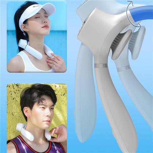 Ventilador de cuello colgante pequeño y enfriador de aire USB 3