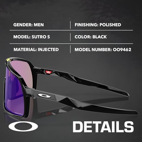 Image of Oakley SUTRO S OO9462 Shield Shape Sunglasses With Official Eyewear Kit | Men's & Women's Sunglasses