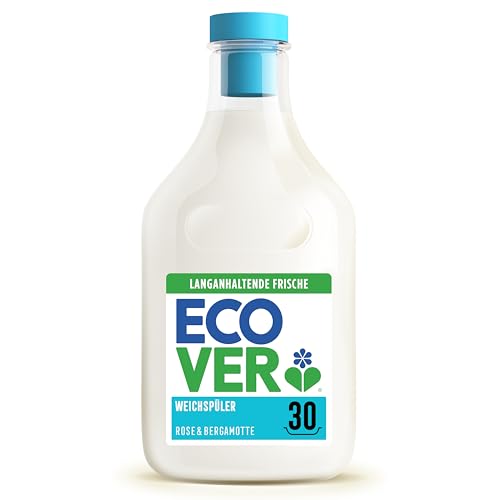 Ecover Weichspüler Nachfüllpack sorgt für weiche und geschmeidige Wäsche Rose und Bergamotte 30 Wäschen 1 x 0.75L