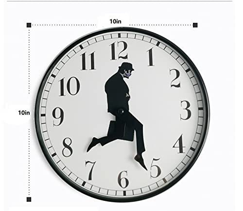 Tankrin Ministry Of Silly Walks Clock, Silly Walk Wall Clock, A Interesting Wall Clock For Bedroom Kitchen Living Room, Novelty Home Decor Gifts (Black) #TOP6