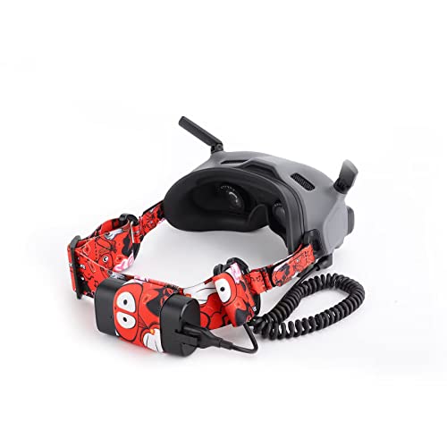 ZJRXM Sangle de tête pour lunettes DJI Avata 2/FPV V2, bandeau réglable pour lunettes DJI Avata Goggles 2/FPV V2 (C) Cover