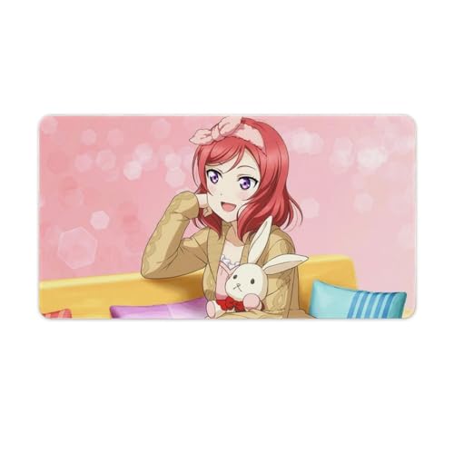 ラブライブ スクスタ 西木野真姫 マウスパッド ゲーミング アニメ キーボードパッド 大型 デスクマット レザー 大型 マウスパッド かわいい 防水 快適性、耐久性が良い ゲームとオフィスに適している 机上用品