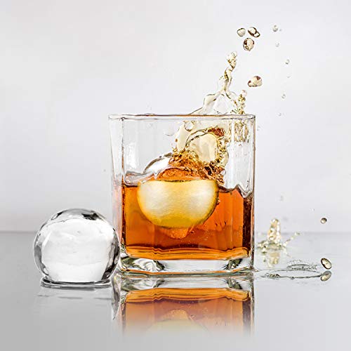 BONTHEE IJsblokjesvorm rond siliconen ijsblokjesschaal bal ijsblokjesvorm met deksel 10 grote ijsballen voor whisky… - Afbeelding 6