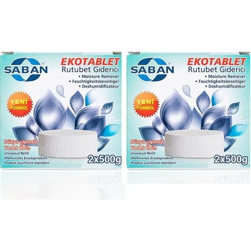 Nem Alıcı Rutubet ve Küf Önleyici Tablet; Kırmızı Meyve Kokulu, 2x500 (2'li Paket)