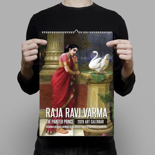Image of Tallenge - Raja Ravi Varma - 2026 Desk Calendar - 6 x 9 Inches for Home & Office (Paper, Desk Calendar)
