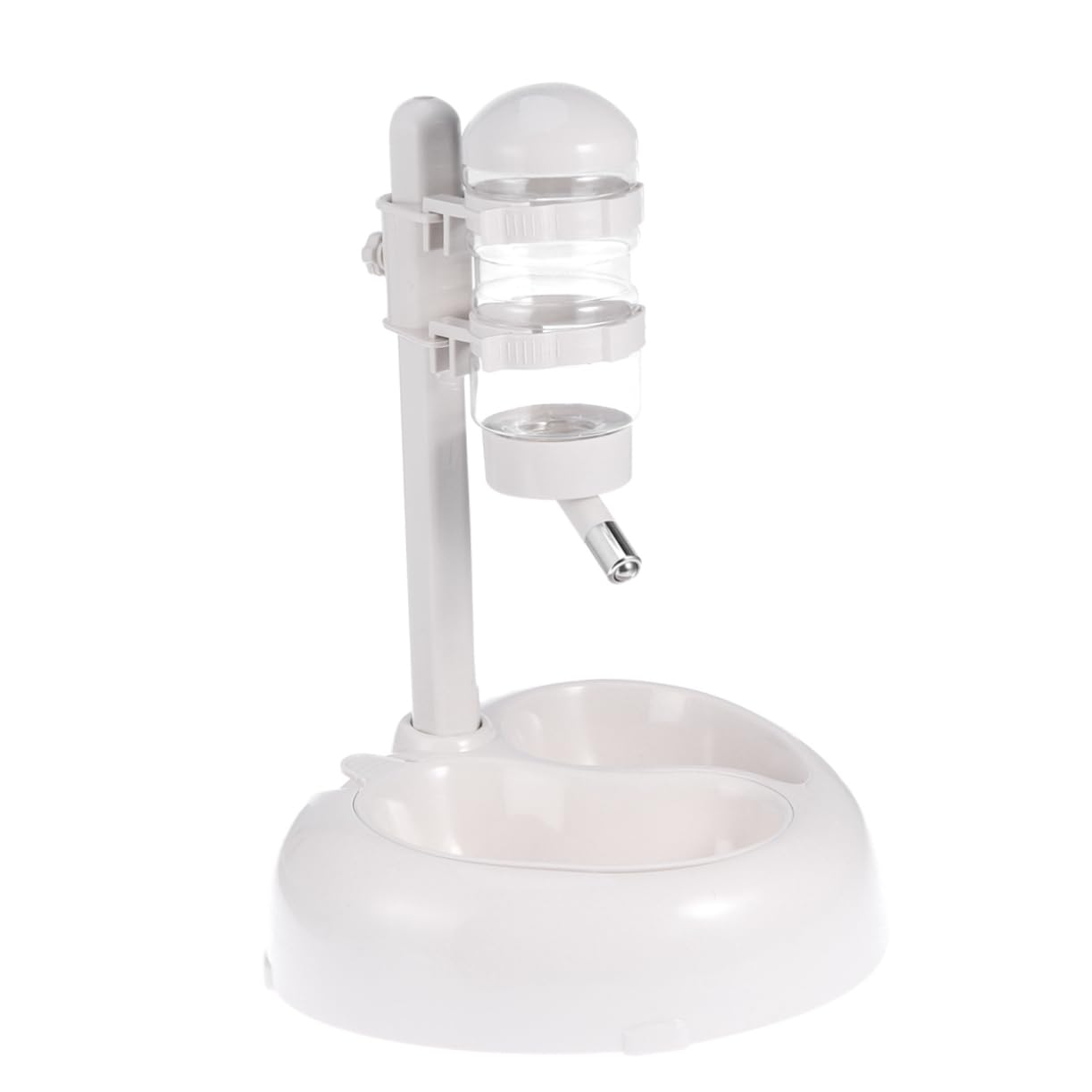 Beavorty Fontanella Per Animali Domestici Sospesa Bianca, Distributore Automatico Acqua Per Cani e Gatti, Design Antiscivolo Con Erogazione Automatica, Facile Da Smontare e Pulire Per Uso Quotidiano