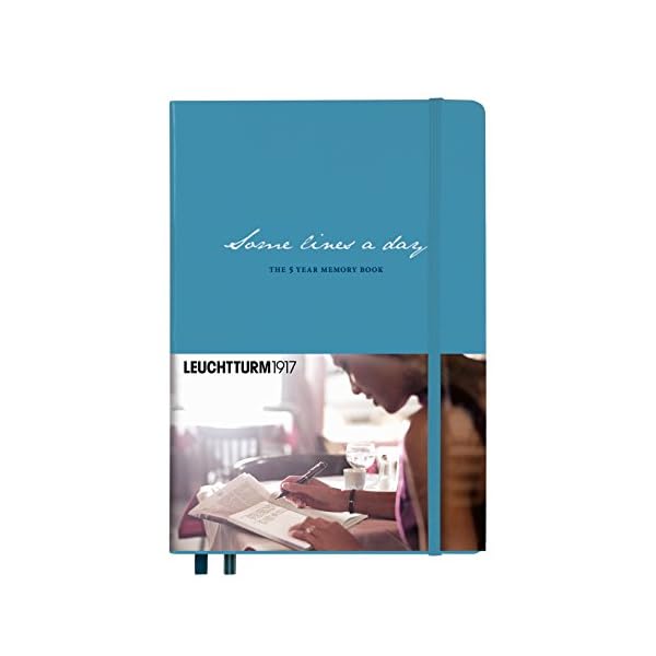 LEUCHTTURM1917 355276 Some lines a day, 5-Jahres-Buch Medium (A5), Nordic Blue – Bild 3