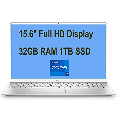 Black Friday - 40% OFF Flagship 2021 Dell Inspiron 15 5000 5505 Laptop 15.6" FHD WVA Display 11th Gen Intel Quad-Core i5-1135G7 32GB RAM 1TB SSD Fingerprint Backlit Keyboard USB-C MaxxAudio Win10 Silver