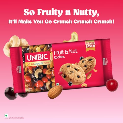 UNIBIC Fruit & Nut Cookies, 500 g