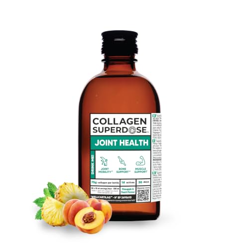 Image of COLLAGEN SUPERDOSE BY GOLD COLLAGEN Joint Health - Collagen Supplements for Women & Men (Formula with 75g), Supplement Joints for Muscles and Bones with Vitamin D, Vitamin C and Hyaluronic Acid, 300ml