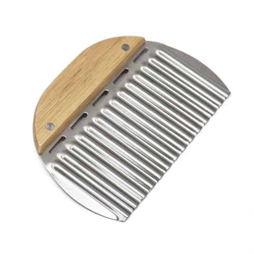Set 2 Cortadores Ondulados para Papas con Mango de Madera miniatura 6