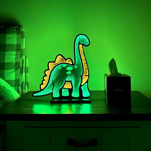 Lámpara de Noche Dinosaurio Luz LED con USB y Dimmer miniatura 2