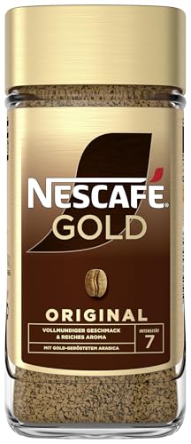 NESCAFÉ GOLD Original, löslicher Bohnenkaffee, Instant-Kaffee aus erlesenen Kaffeebohnen...