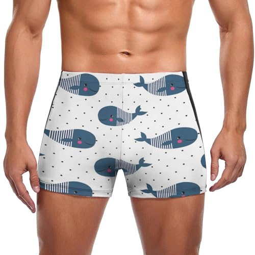 Boxer de bain homme style poisson pour la natation et la plage