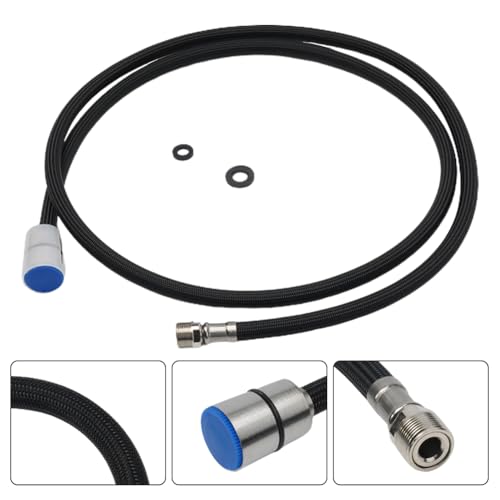 150 cm Ersatzschlauch für Küchenspüle, ausziehbarer Sprühkopfschlauch, Schlauchaufsatz für Küchenarmaturen, Spültischarmaturschlauch, Wasserhahn-Schlauchanschluss
