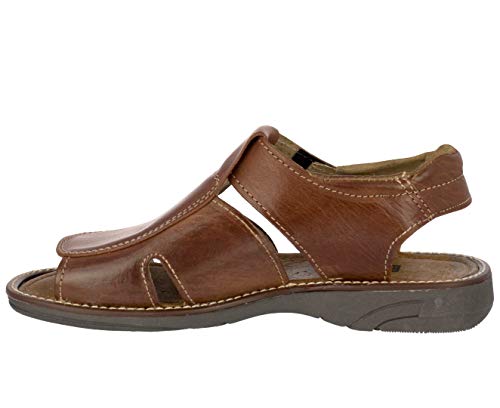Cowboy Professional Men's Leather Sandals Authentic Cognac Mexican Huaraches, Fisherman Sandals Open Toe3