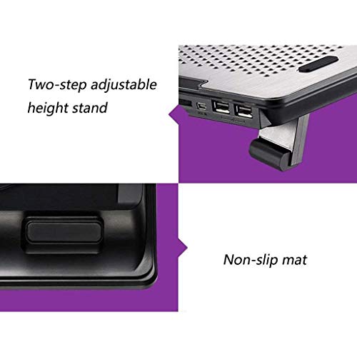 Base refrigerante para laptop con soporte ajustable miniatura 5