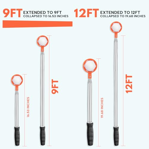 montela golf Ball Retriever Telescopic 9/12FT Golf Ball Water Retrievers Aluminum Alloy Golf Ball Grabber Golf Ball Retriever for Water Golf Accessories Golf Gift for Men - Image 4