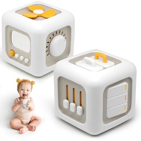 ChooKaChoo Montessori Toys for 1 Year Old, Busy Cube Toys for Travel, Fine Motor Skills Development, Busy Board & Sensory Activity Cube for Kids 1-3, Gifts for 12-18 Months Baby Cover