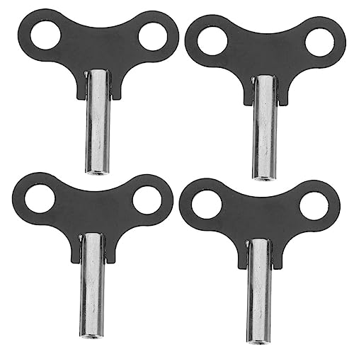 TOGEVAL 4個 壁掛け 時計 キー フレンチ 時計 巻き上げ キー 巻き上げ ハンドル 4個 (35 オープン) 電子機器 時計仕掛け フック 数字 メカニズム 振り子 電子機器 キット ブラケット 金属