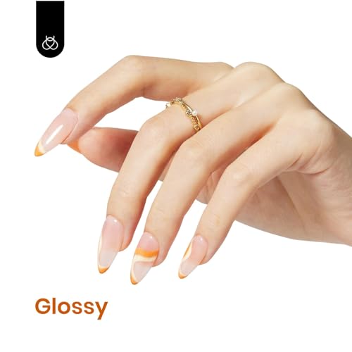 Beetles Burnt Orange Gel Nail Polish, 15Ml Light Persimmon Polish Orange Nail Polish Gel Tropical Soak Off Uv Led Nail Lamp Manicure Salon Diy at home Gift for Women - 4