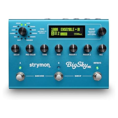 Strymon BigSky MX Reverb Workstation Guitar Effects Pedal for Electric and Acoustic Guitar, Synths, Vocals and Keyboards Cover