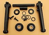RDK REDNECK BMX 3PC TUBULAR CROMO Cranks 170mm Crank arms incl MID BB & USA size Sealedbearings and cups