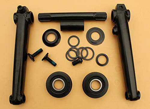 RDK REDNECK BMX 3PC TUBULAR CROMO Cranks 170mm Crank arms in