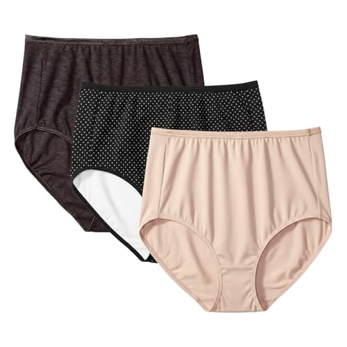 Vanity Fair Slips lot de 3 culottes anti-irritation taille basse