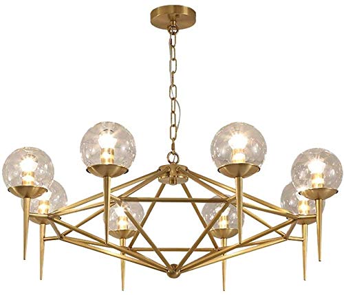 Plafonnier E27 en verre pour illuminer un grand salon sombre efficacement