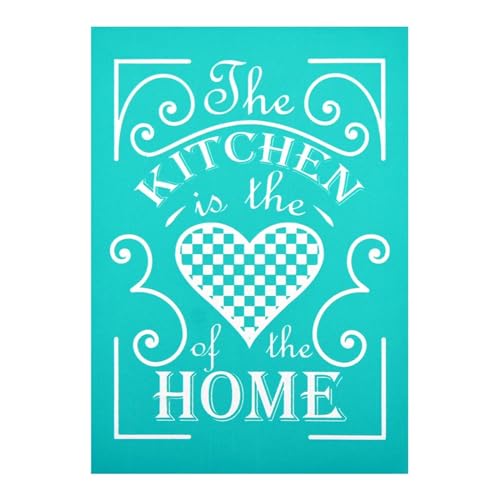 MANGOUSONG Screen Printing Kit,21x15cm Chessboard Love Silk Screen Stencils Reusable Silkscreen Print Kit for Printing Handbag Decoration Template ?Seal Tool