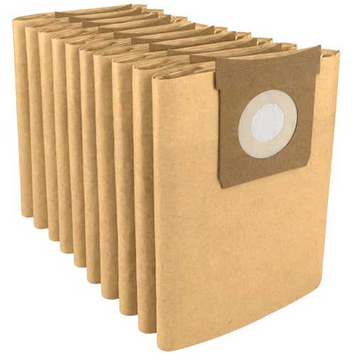 SPARES2GO Strong Dust Bags for Titan 16L 20L 30L 40L Vacuum Cleaners (Pack of 10)