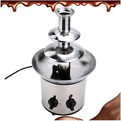 LYFDPN Set di fonduta Grandi con Fontana di Cioccolato con Base Calda per crogiolo, Facile da Montare per Feste di Matrimonio e Compleanno