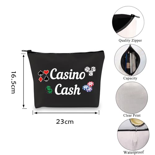 VAMSII Casino Cash Money Bag Casino Gambling Makeup Bag Casino Lover Accessory Pouch (Casino Cash)2