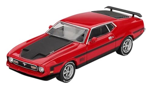 Miniatura Mustang Mach 1 Race Red 1971 Escala 1/64