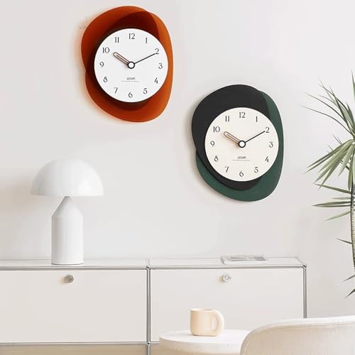 Horloge murale verte installation simple sans abîmer les murs - 5