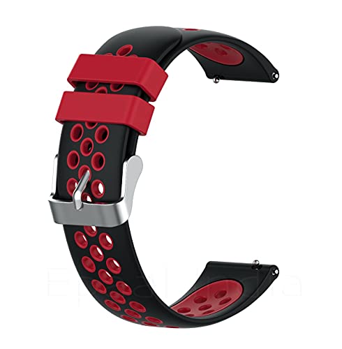 Image of Epaal 22mm Universal Silicone Strap with Flat Metal Buckle for all 22mm Smart Watches, Samsang Watch 3 45mm / Gear S3 Classic /Frontier /Huawei GT2 /Realme Watch 2 /2 Pro /S /S Pro