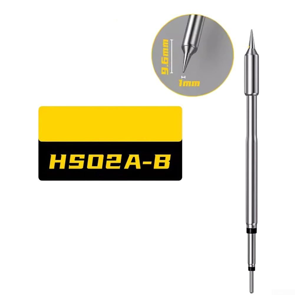 Kit di punte per saldatore, 6 pezzi, per HS02A DWS-200 Station F245-K KU JS I C2 B Set di ricambio in metallo